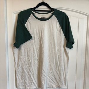 Mens short sleeve baseball tee